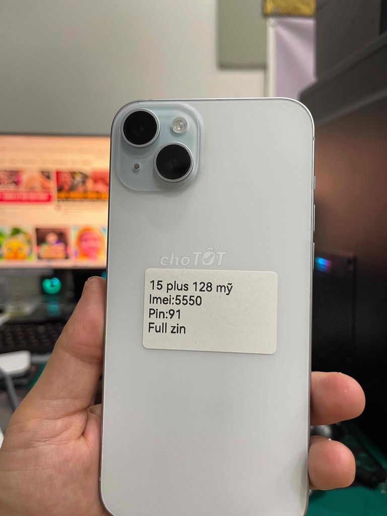 Apple iPhone 15 Plus 128GB Trắng. Mua bán Điện thoại tại Quận Bắc Từ Liêm Hà Nội được đăng bởi Bính táo hình 1