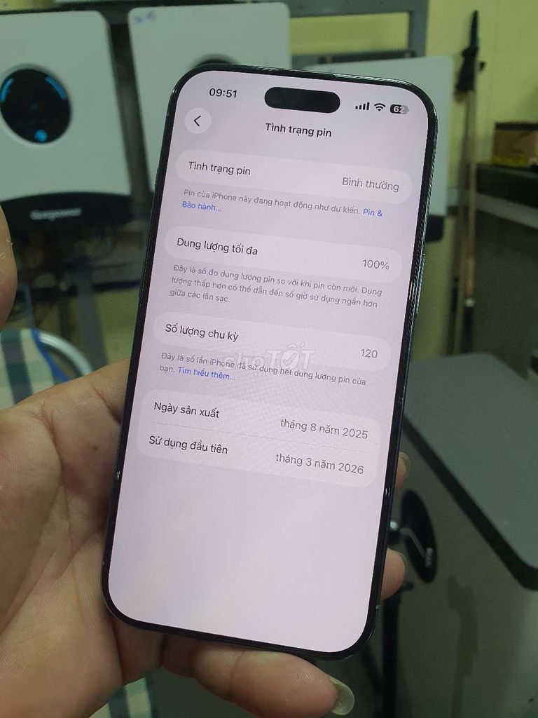  iPhone 17 Air 256GB Xanh 99% fullbox còn BH. Mua bán Điện thoại tại Huyện Hóc Môn Tp Hồ Chí Minh được đăng bởi văn bình hình 1