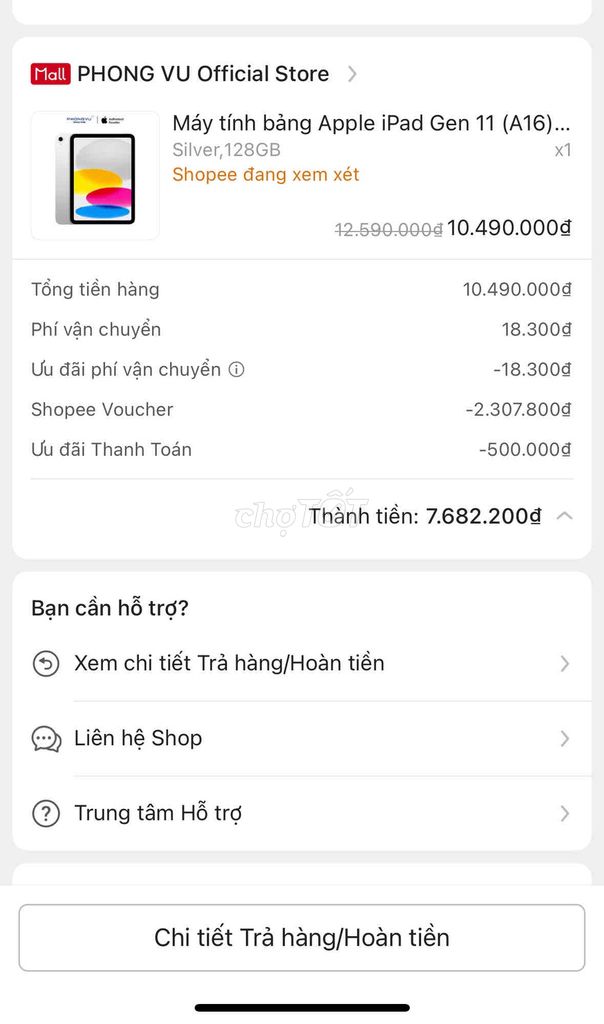 Apple iPad Gen 11 (A16) 128GB Bạc. Mua bán Máy tính bảng tại Quận Phú Nhuận Tp Hồ Chí Minh được đăng bởi Anh Tien hình 1