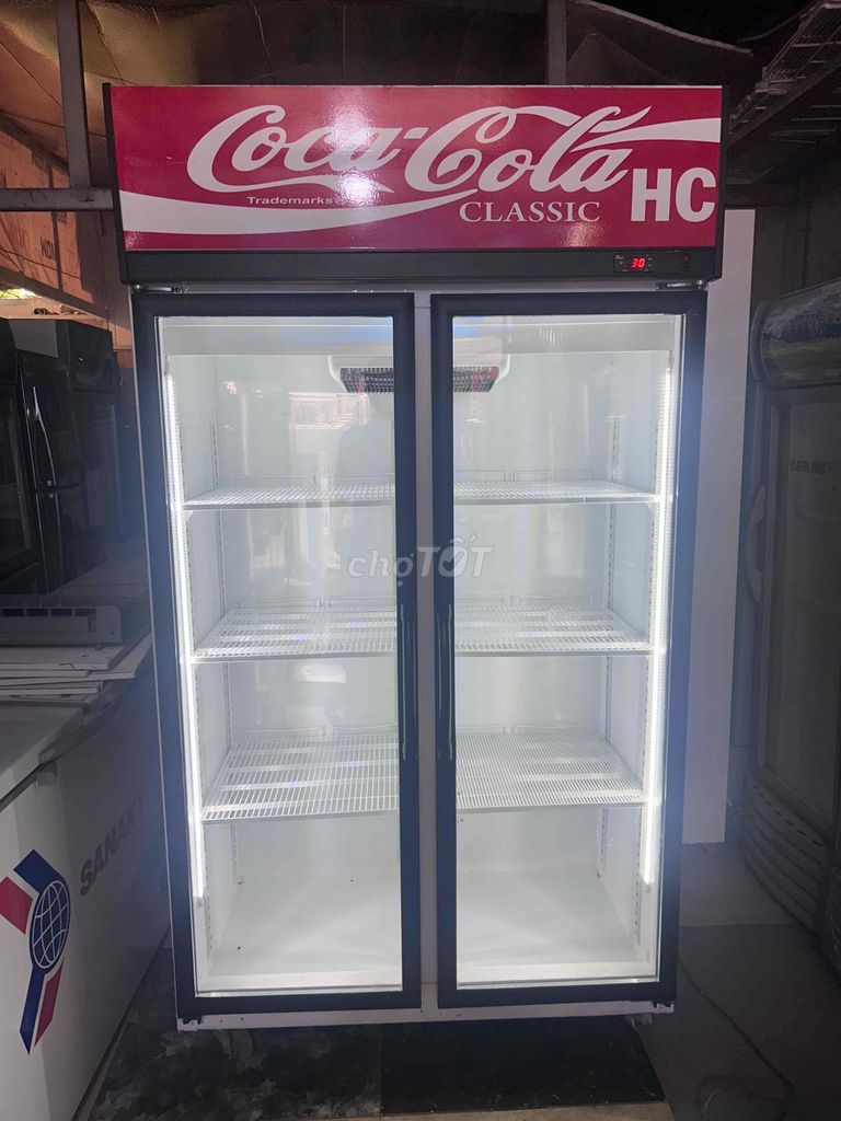 tủ mát coca 800 lít ko đóng tuyết