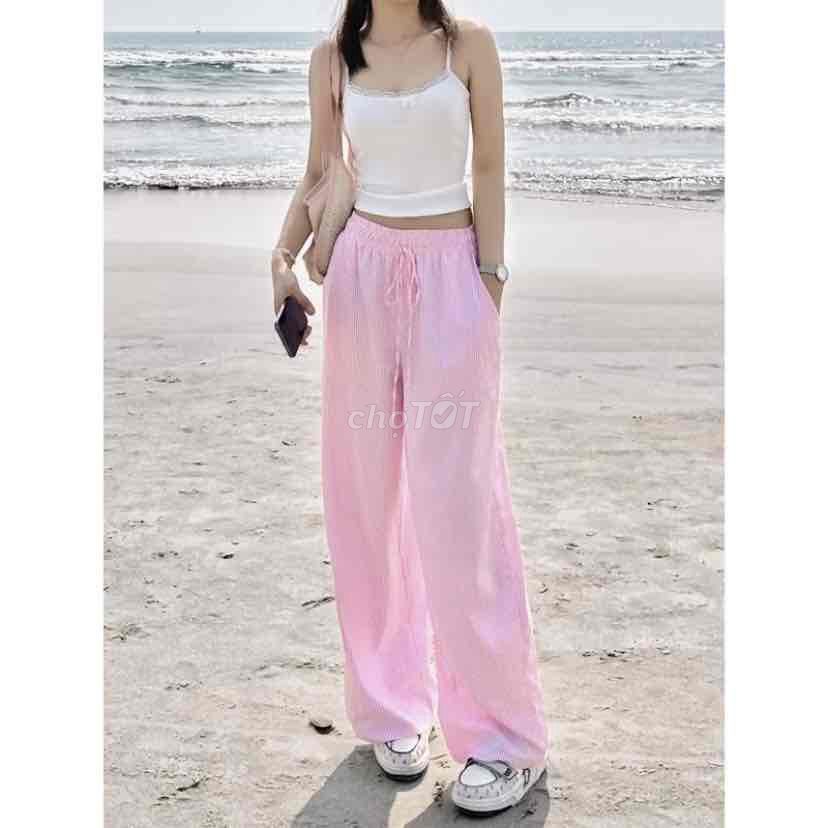 QUẦN DÀI KẺ SỌC ỐNG RỘNG LƯNG CHUN. Mua bán Quần áo tại Quận 6 Tp Hồ Chí Minh được đăng bởi Anh Thư hình 2