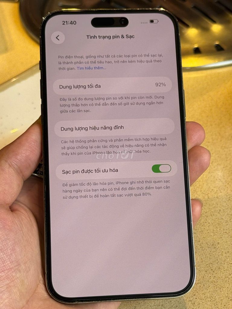 Apple iPhone 14 Pro Max 128GB Vàng 92%. Mua bán Điện thoại tại Quận 4 Tp Hồ Chí Minh được đăng bởi Bích Thi hình 1