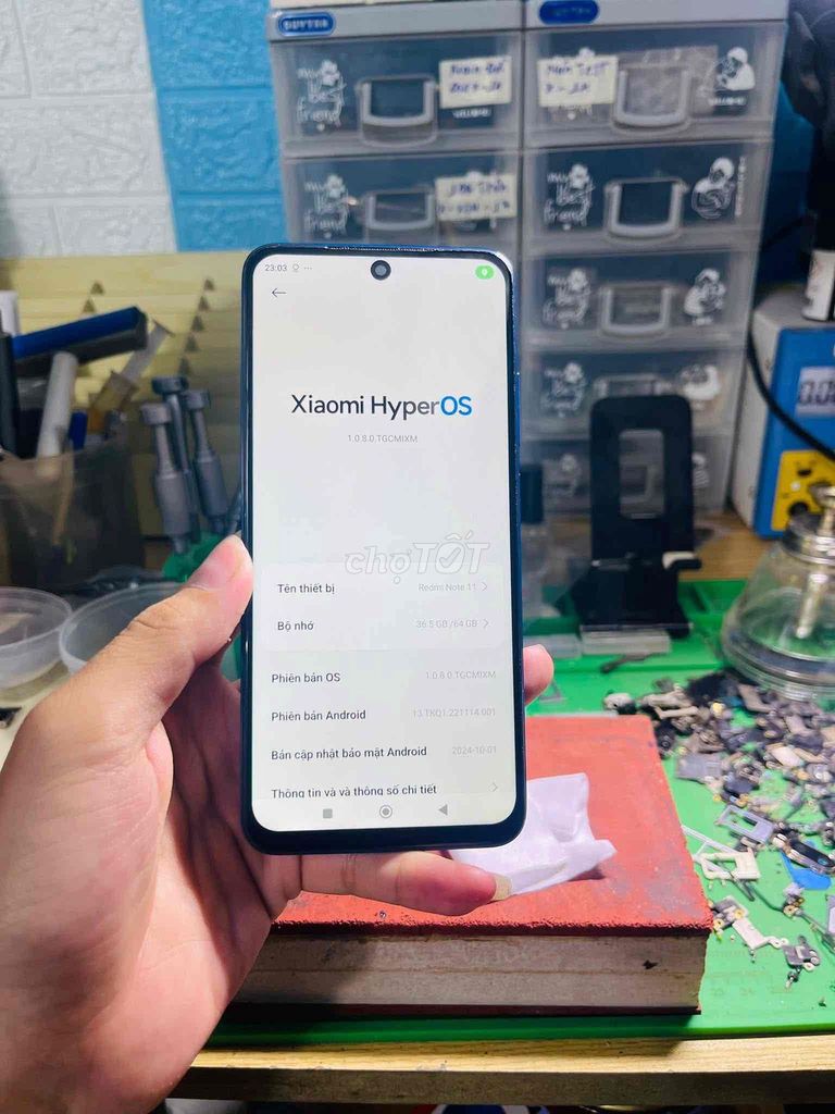 Xiaomi Redmi Note 11 64GB Xanh. Mua bán Điện thoại tại Thành phố Biên Hòa Đồng Nai được đăng bởi Thà Lê APPLE hình 1