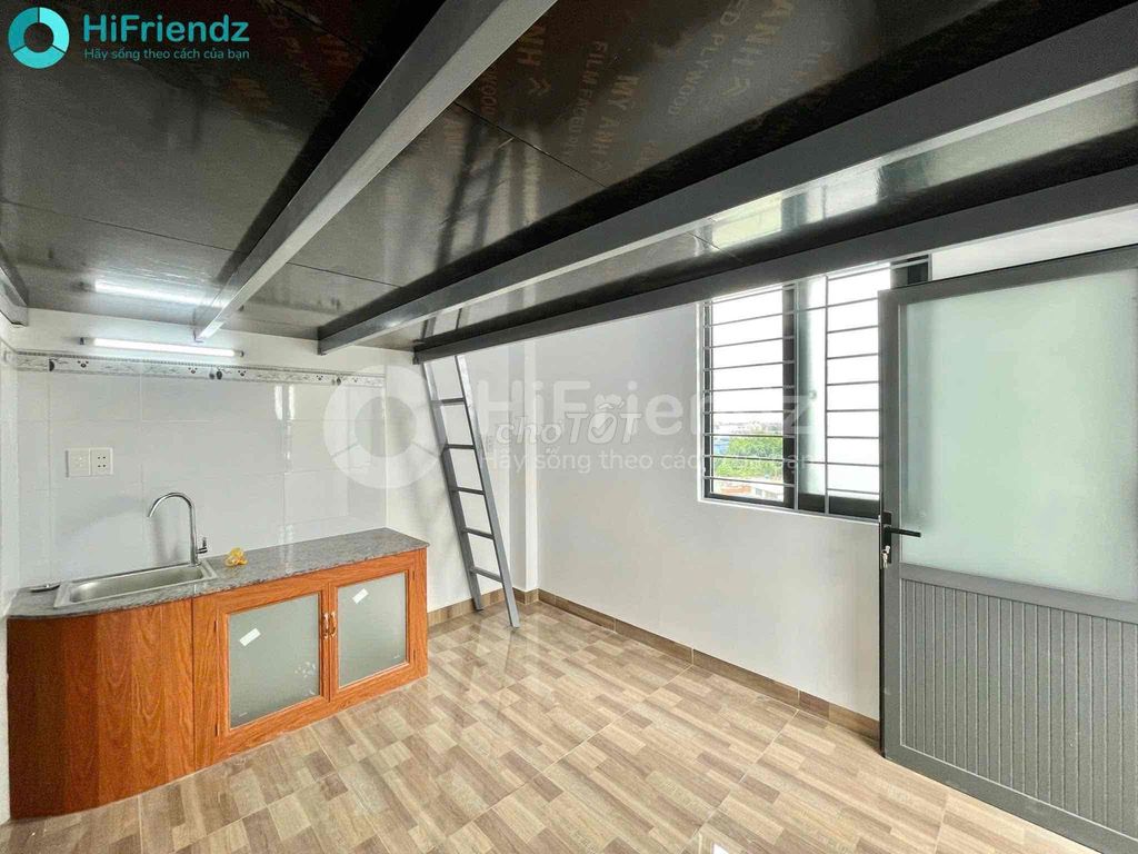 CHO THUÊ GÁC NHÀ MỚI GẦN VLU-IUH GIÁP BÌNH THẠNH-CÔNG VIÊN GIA ĐỊNH