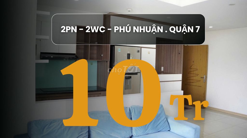 Cho thuê căn hộ Jamona City Quận 7 - 2PN . 2WC - Giá 10Tr 