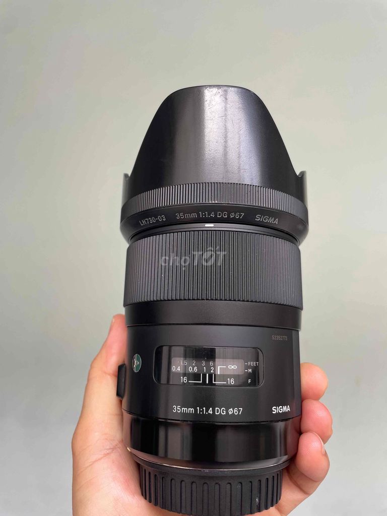 Ống kính Sigma 35mm f1.4 DG Đen. Mua bán Máy ảnh, Máy quay tại Quận 3 Tp Hồ Chí Minh được đăng bởi huonglan Nguyễn  hình 1