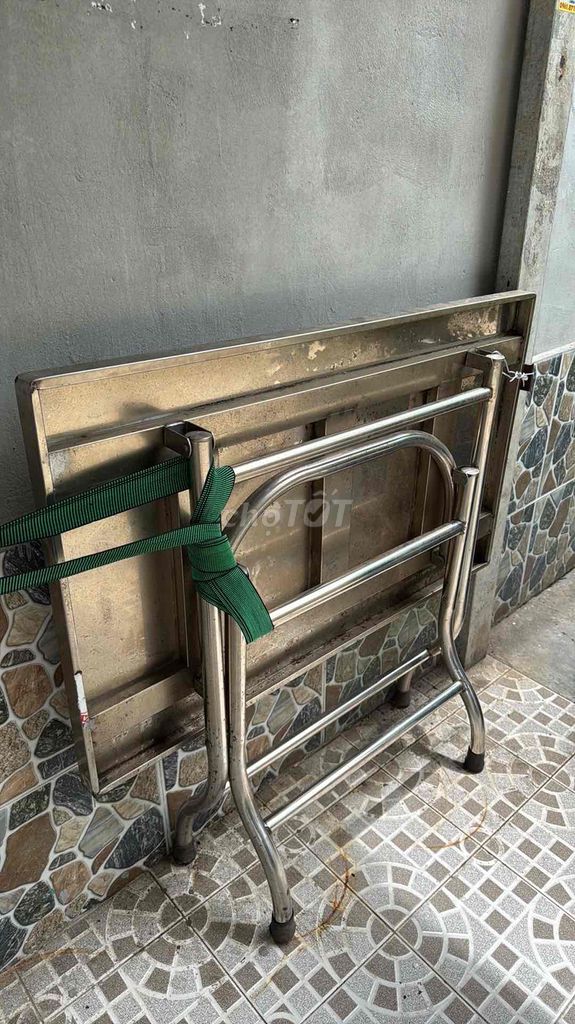 Bàn ăn Inox Bạc 60cm x 1m. Mua bán Bàn ghế tại Quận 8 Tp Hồ Chí Minh được đăng bởi Gặp chị cúc  hình 1