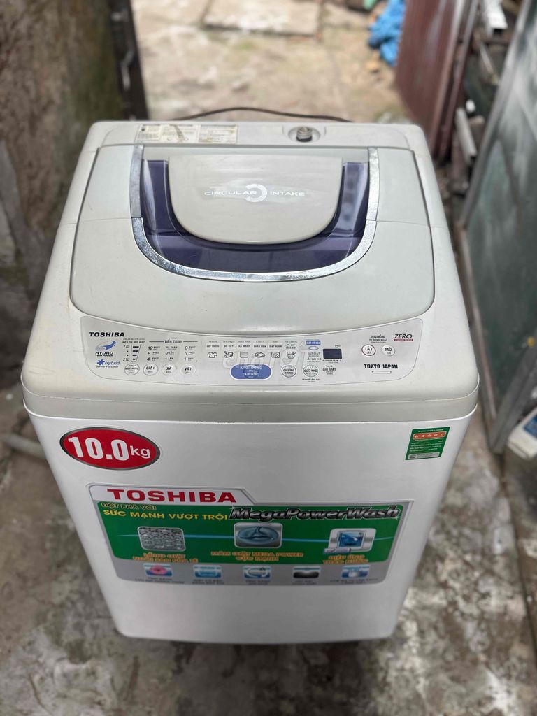 Máy giặt Toshiba 10kg cửa trên. Mua bán Máy giặt tại Quận Hoàng Mai Hà Nội được đăng bởi Tổng Kho Máy Giặt Hà Nội hình 1