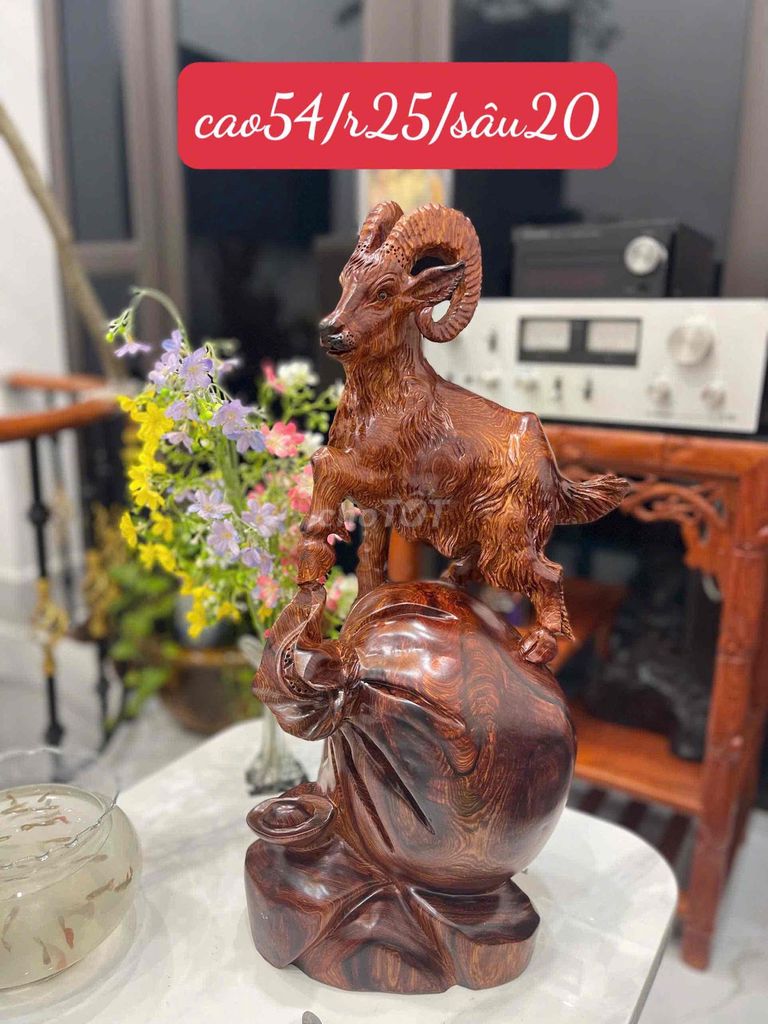 Tượng gỗ Dê Gỗ tự nhiên. Mua bán Đồ sưu tầm, đồ cổ tại Quận Hồng Bàng Hải Phòng được đăng bởi phạm ngọc túy hình 1