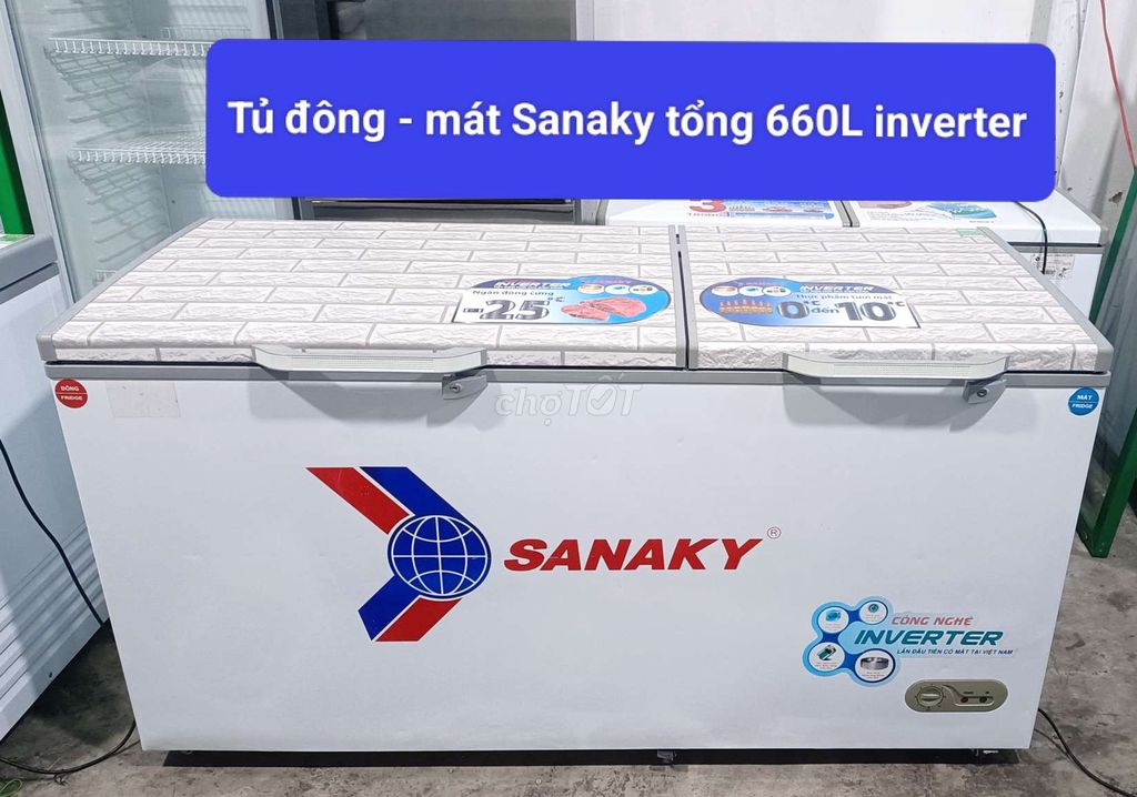 Tủ đông - mát Sanaky tổng 660L inverter. Mua bán Tủ lạnh tại Thành phố Nha Trang Khánh Hòa được đăng bởi Điện Lạnh Duy Quang Nha Trang   hình 1