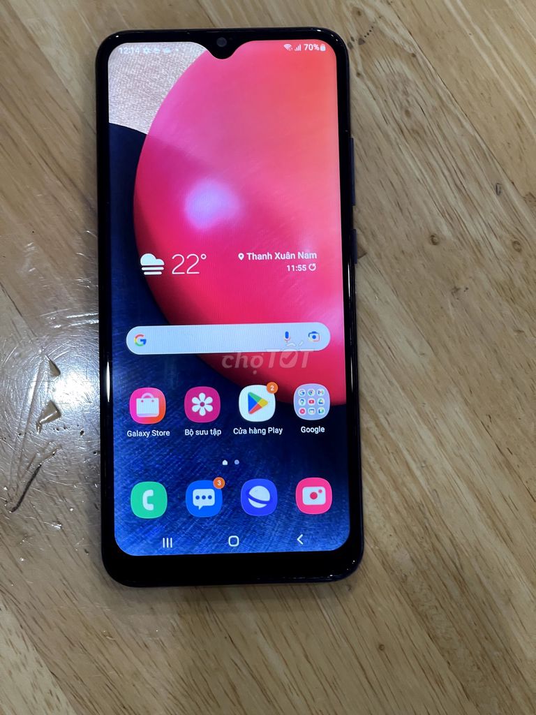 Samsung Galaxy A02S 32GB Xanh. Mua bán Điện thoại tại Quận Thanh Xuân Hà Nội được đăng bởi Minh Trí Mobile hình 1