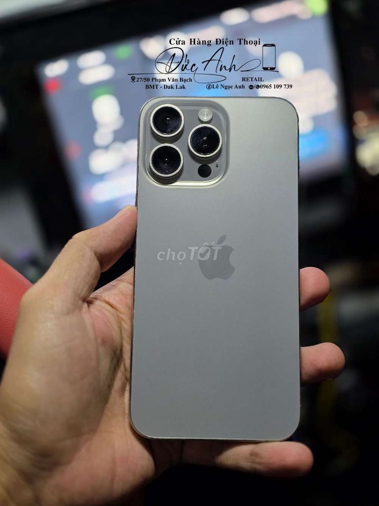 Apple iPhone 15 Pro Max 512GB Xám Mỹ Like New. Mua bán Điện thoại tại Thành phố Buôn Ma Thuột Đắk Lắk được đăng bởi Đức Anh Retail hình 1