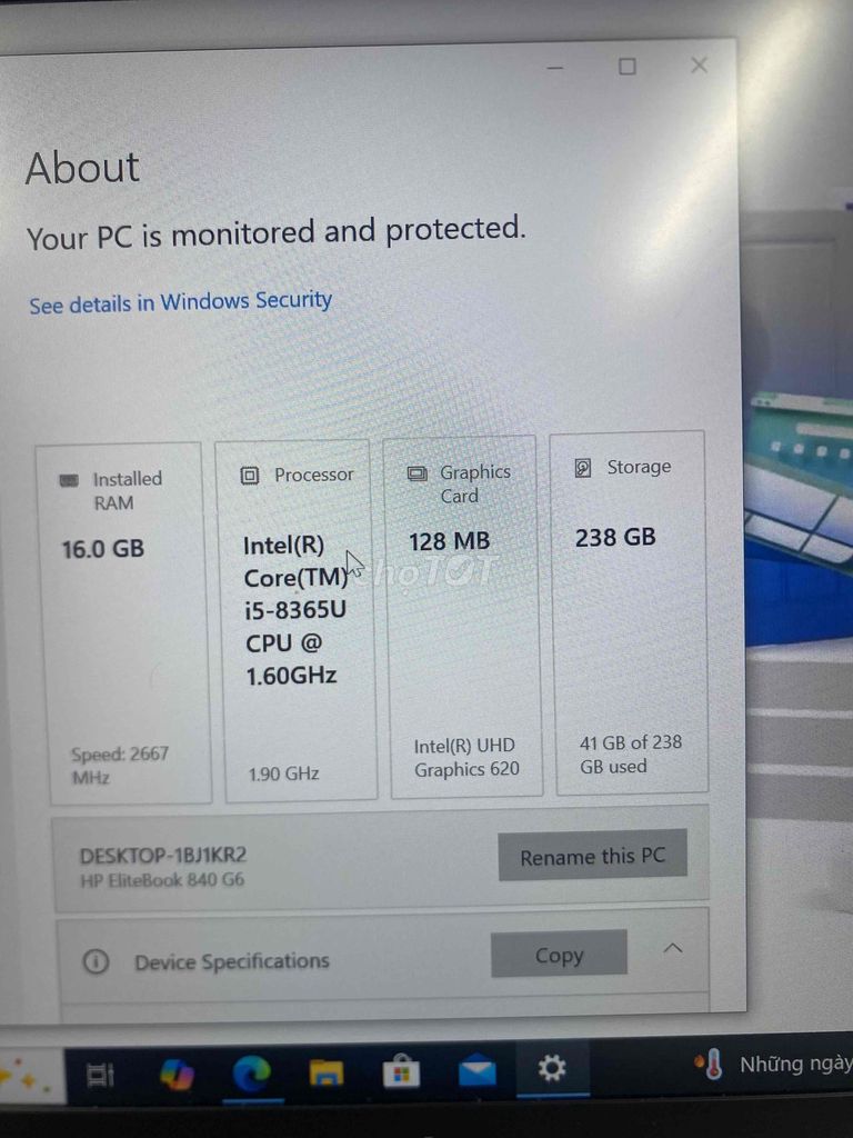 HP EliteBook 840 G6 i5-8365U 16GB/256GB. Mua bán Laptop tại Quận 12 Tp Hồ Chí Minh được đăng bởi Lê Văn Tèo hình 1