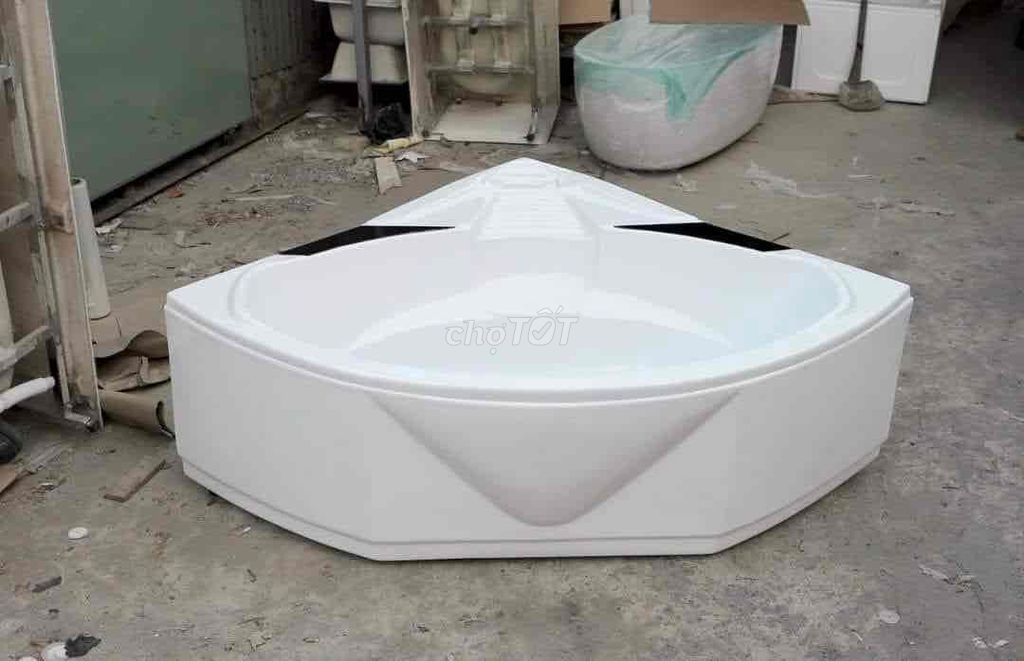 Bồn Tắm Góc Kích thước 1m4 x 1m4 x 55. Mua bán Thiết bị vệ sinh, nhà tắm tại Huyện Hóc Môn Tp Hồ Chí Minh được đăng bởi Xưởng Bồn Tắm Minh Châu hình 1