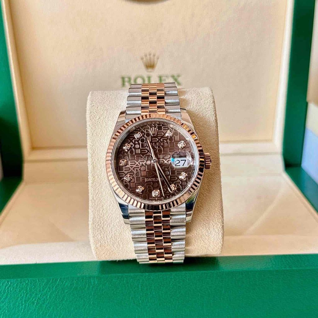 Rolex DateJust 126231 Vi Tính Nâu