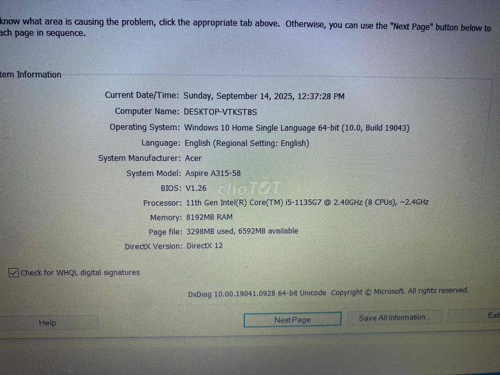 Laptop Acer Aspire A315-58 i5-1135G7 8GB. Mua bán Laptop tại Quận Bình Tân Tp Hồ Chí Minh được đăng bởi nguyễn tấn bình hình 2