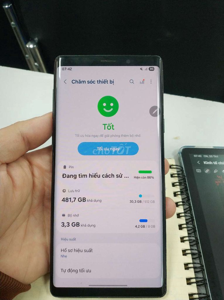 Samsung galaxy note 9 8/512. Mua bán Máy tính bảng tại Quận 12 Tp Hồ Chí Minh được đăng bởi Anh Thi hình 1