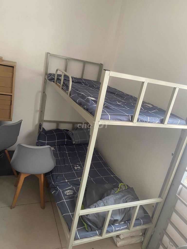 Giường tầng kim loại xám. Mua bán Giường, chăn ga gối nệm tại Quận Nam Từ Liêm Hà Nội được đăng bởi Bình An hình 1
