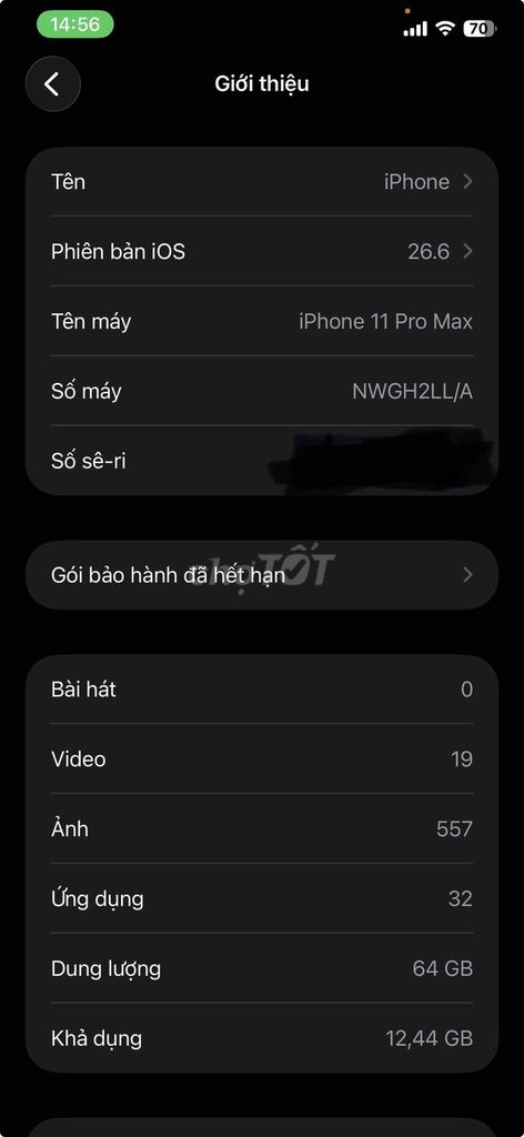 Apple iPhone 11 Pro Max 64GB Vàng 82%. Mua bán Điện thoại tại Thành phố Dĩ An Bình Dương được đăng bởi Thanh hình 1