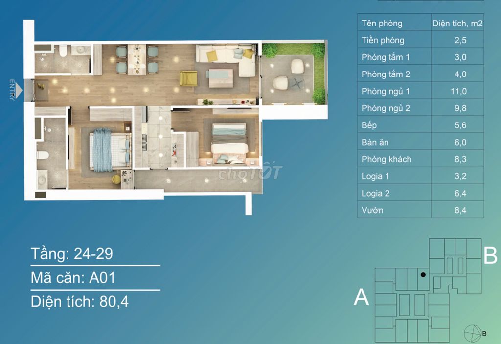 Em bán suất đầu tư căn 2 - 3PN Chung cư BID Residence Tố Hữu, Hà Đông