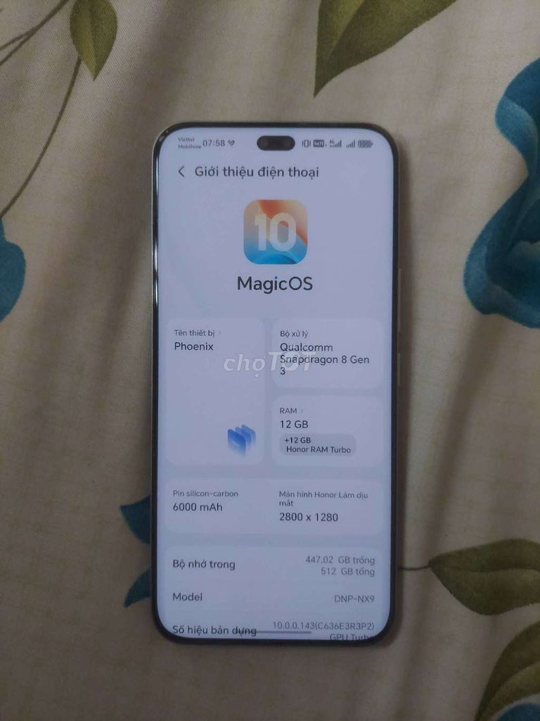 Honor 400 Pro 5G TGDĐ 512GB. Mua bán Điện thoại tại Quận Gò Vấp Tp Hồ Chí Minh được đăng bởi Phương Thanh hình 1