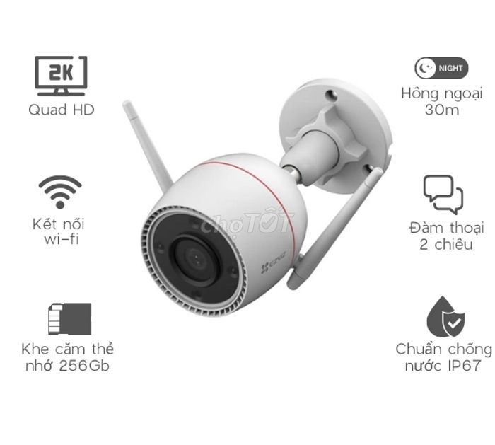 Camera Wifi EZVIZ C3TN 2K 3MP hàng mới