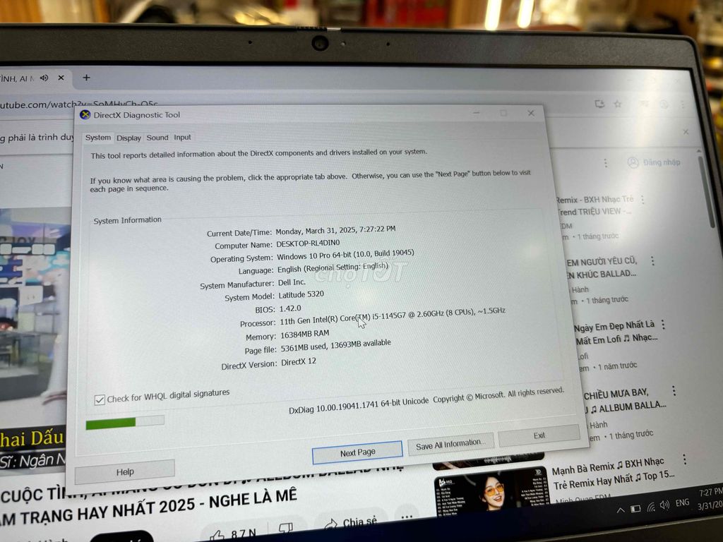 💥💥💥 Dell 5320 Core i5 thế hệ 11 Ram 16Gb siêu nét. Mua bán Laptop tại Quận Hải Châu Đà Nẵng được đăng bởi LinhNguyenMedia IIO Nguyễn Hữu Thọ XV năm I địa chỉ  hình 6