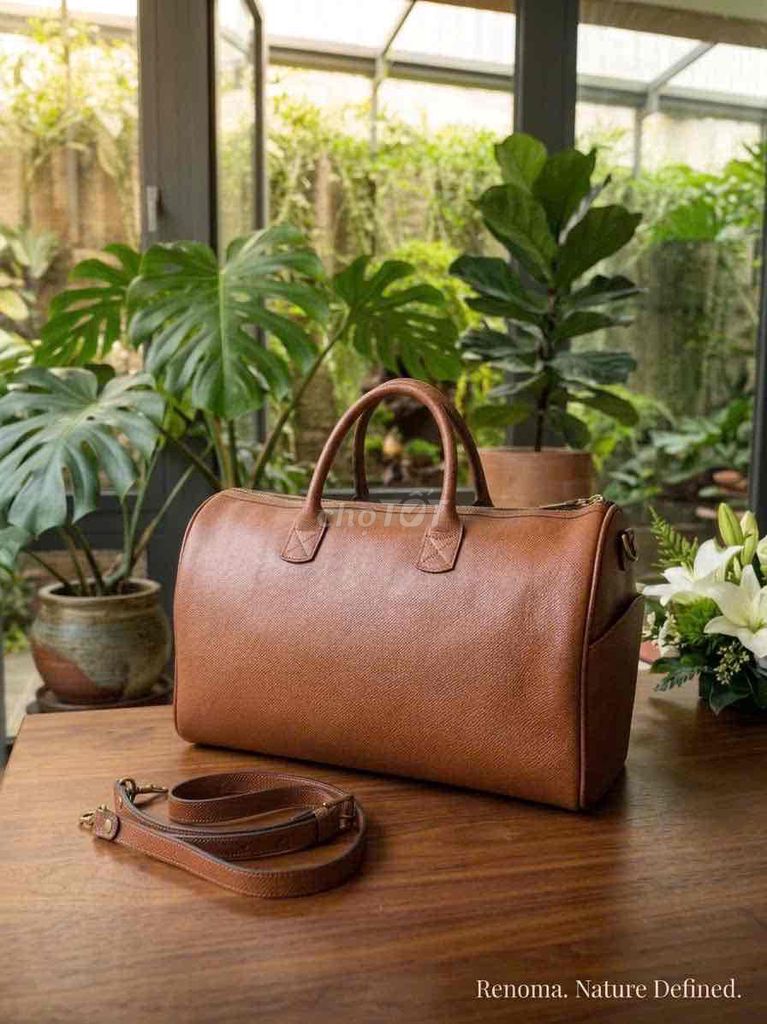 Túi du lịch Renoma Da thật Nâu 38x22x16. Mua bán Túi xách tại Huyện Nhà Bè Tp Hồ Chí Minh được đăng bởi túi xách nam nữ đồ si da thật hình 1