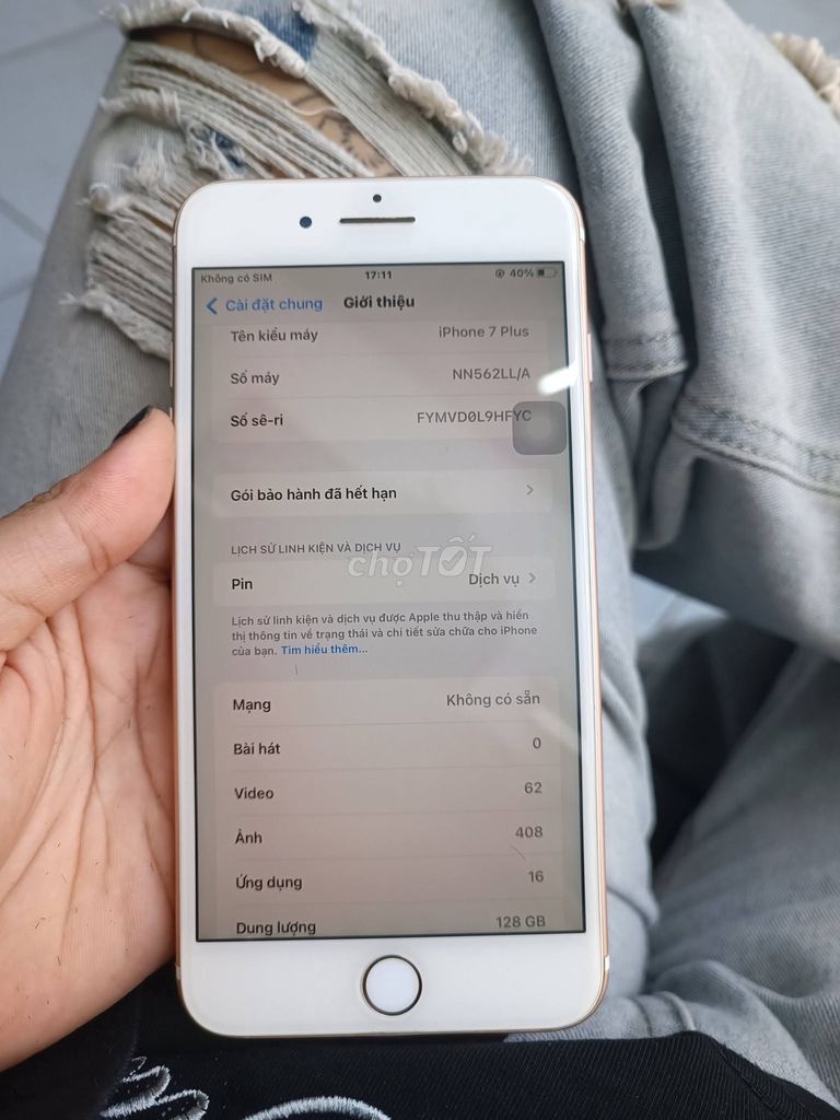 Apple iPhone 7 Plus 128GB Vàng hồng Like New. Mua bán Điện thoại tại Quận 1 Tp Hồ Chí Minh được đăng bởi Hội Đồ Điện Tử hình 1