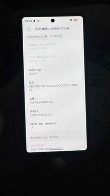 Google Pixel 7 androi 17