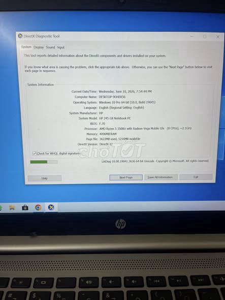 HP 245 G8 Notebook PC 4GB/SSD 256GB Bạc. Mua bán Laptop tại Huyện Bạch Long Vĩ Hải Phòng được đăng bởi Hội Đồ Điện Tử hình 1