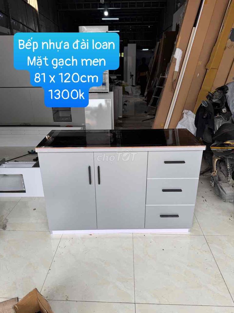 Tủ bếp Nhựa Đài Loan 81x120cm. Mua bán Tủ, kệ gia đình tại Huyện Hóc Môn Tp Hồ Chí Minh được đăng bởi đồ gỗ CN giá xưởng hình 1