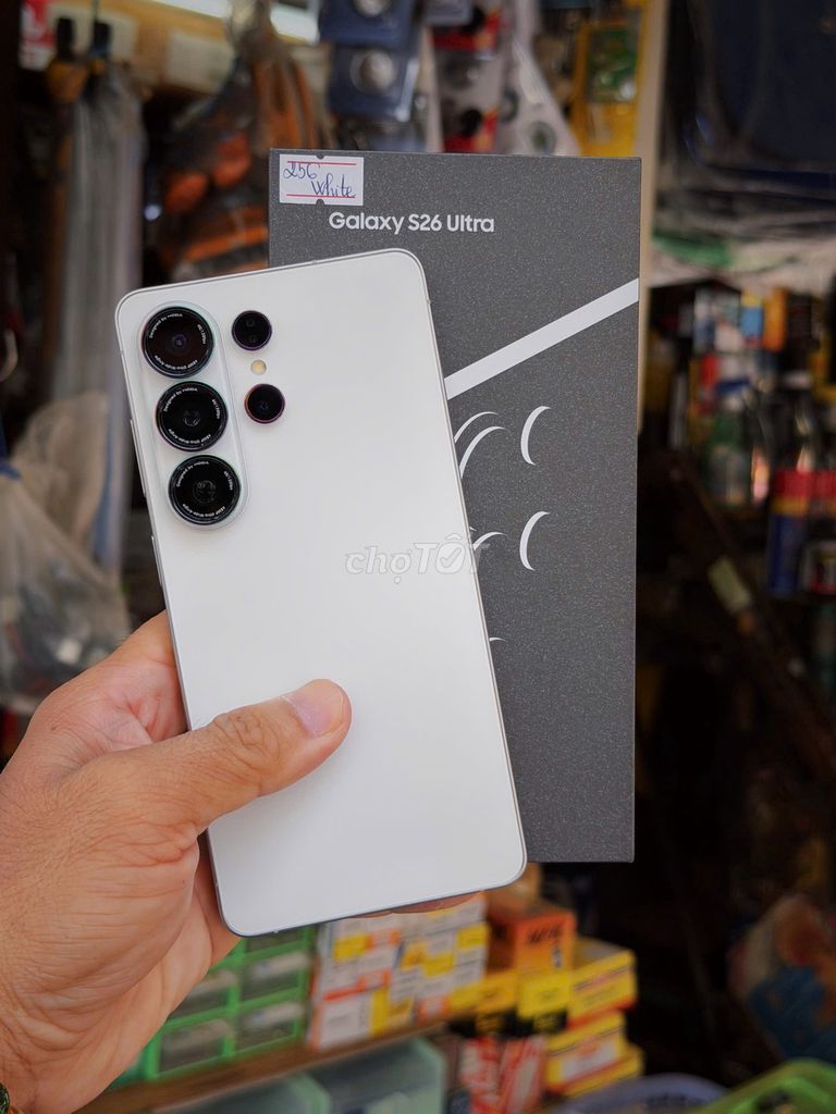 Samsung S26 Ultra Trắng 12.256Gb VN BH T02/2027. Mua bán Điện thoại tại Quận 5 Tp Hồ Chí Minh được đăng bởi Trải Nghiệm Phone hình 1