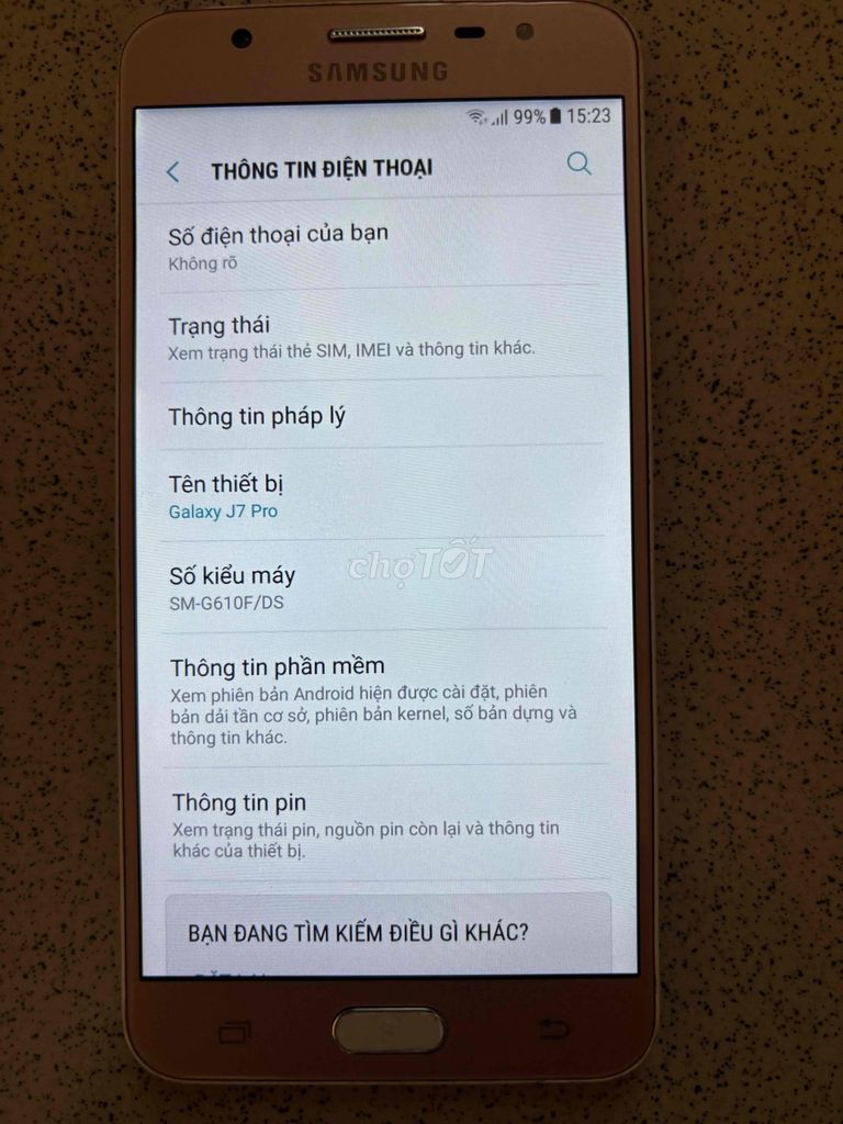 Samsung Galaxy J7 Pro Vàng Đã sử dụng. Mua bán Điện thoại tại Huyện Thuận Thành Bắc Ninh được đăng bởi Nguyen Van hình 1