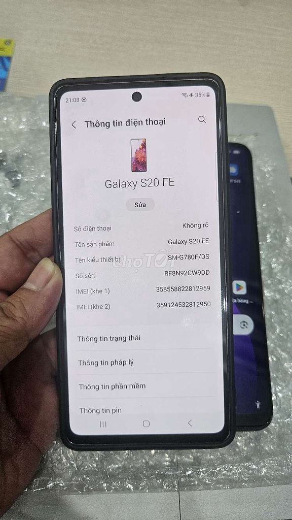Samsung Galaxy S20 FE Tím. Mua bán Điện thoại tại Quận Cầu Giấy Hà Nội được đăng bởi Anh hình 1