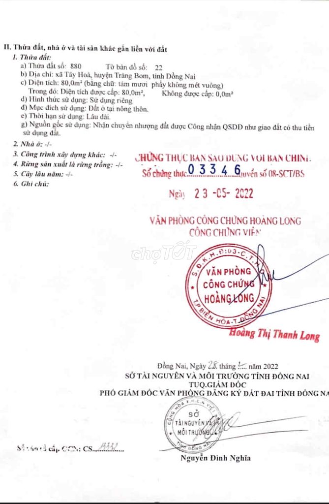 CHÍNH CHỦ BÁN LÔ ĐẤT TÂY HOÀ 80m2 THỔ CƯ