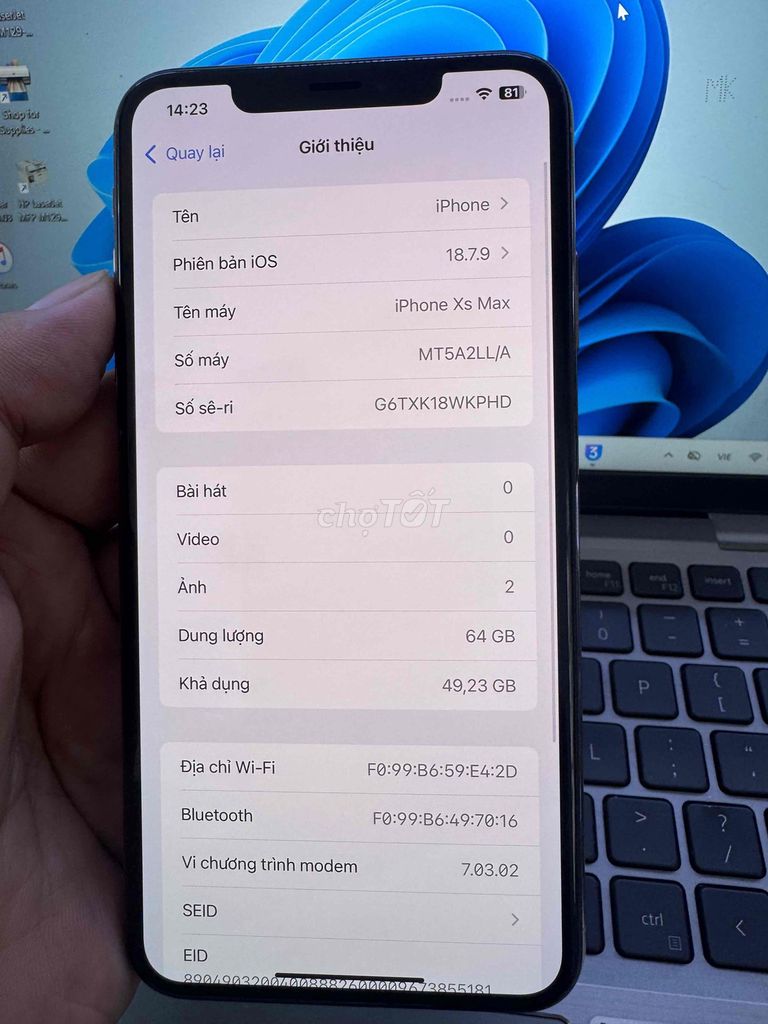 Apple iPhone Xs Max 64GB Vàng 100%. Mua bán Điện thoại tại Quận 6 Tp Hồ Chí Minh được đăng bởi QUỐC THIÊN BÁN GÓP 0 ĐỒNG  hình 1