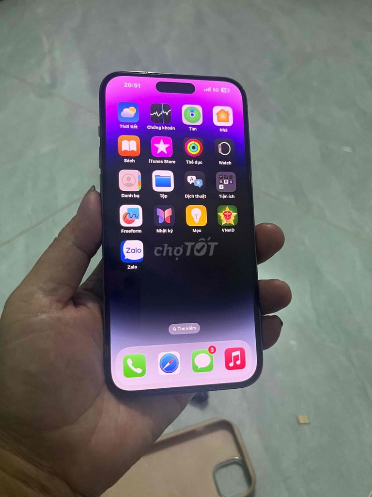 Apple iPhone 14 Pro Max 128GB Tím ios 18.32. Mua bán Điện thoại tại Huyện Bàu Bàng Bình Dương được đăng bởi lâm hoàng hình 1