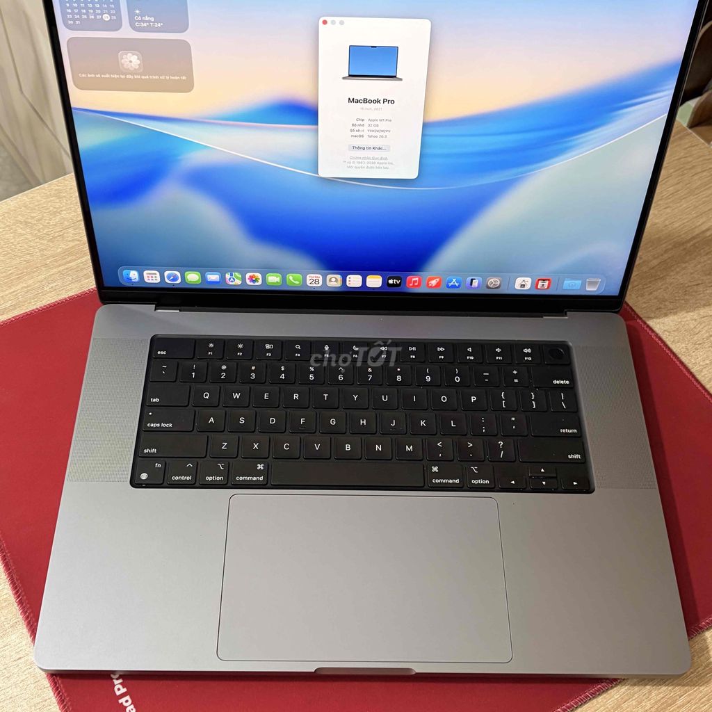 Apple MacBook Pro M1 Pro 16 inch 32GB/512GB. Mua bán Laptop tại Quận Bình Thạnh Tp Hồ Chí Minh được đăng bởi Mac Hiền 50 Nguyễn Cửu Vân hình 1