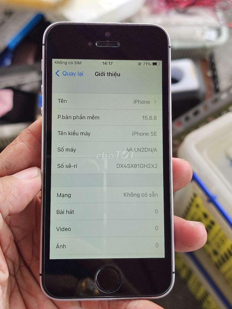 iPhone SE 16GB 98% zin toàn bộ giá rẻ . Mua bán Điện thoại tại Quận 8 Tp Hồ Chí Minh được đăng bởi Thiên Hòa mobile  hình 1