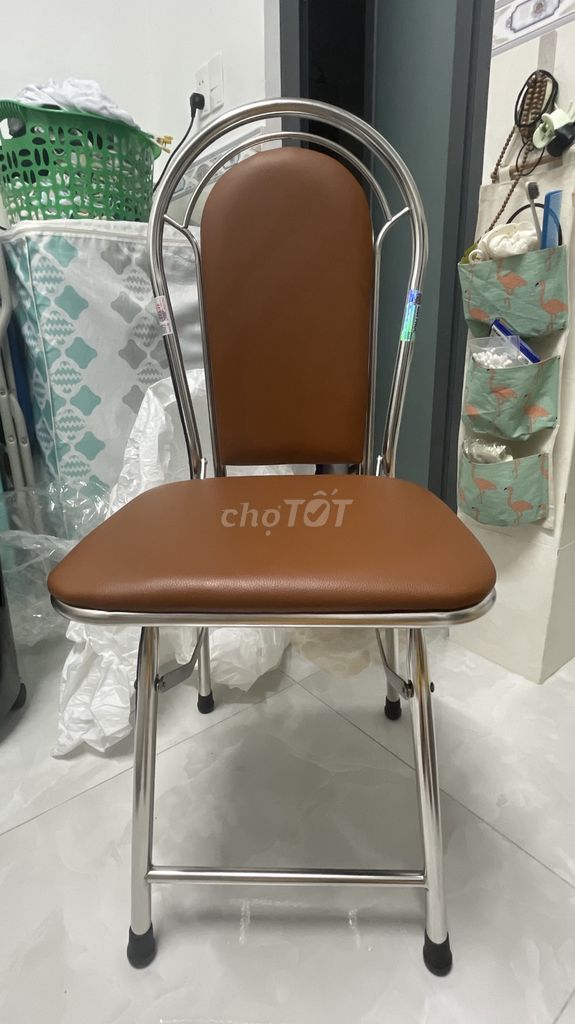 Ghế xếp Qui Phúc Kim loại, Da Mới. Mua bán Bàn ghế tại Quận Gò Vấp Tp Hồ Chí Minh được đăng bởi Hằng Đỗ hình 1