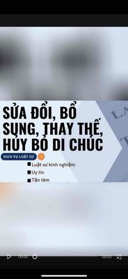 LUẬT SƯ LẬP DI CHÚC, CHIA DI SẢN THỪA KẾ. Dịch vụ tại Quận Ninh Kiều Cần Thơ được đăng bởi Giếng Trần 