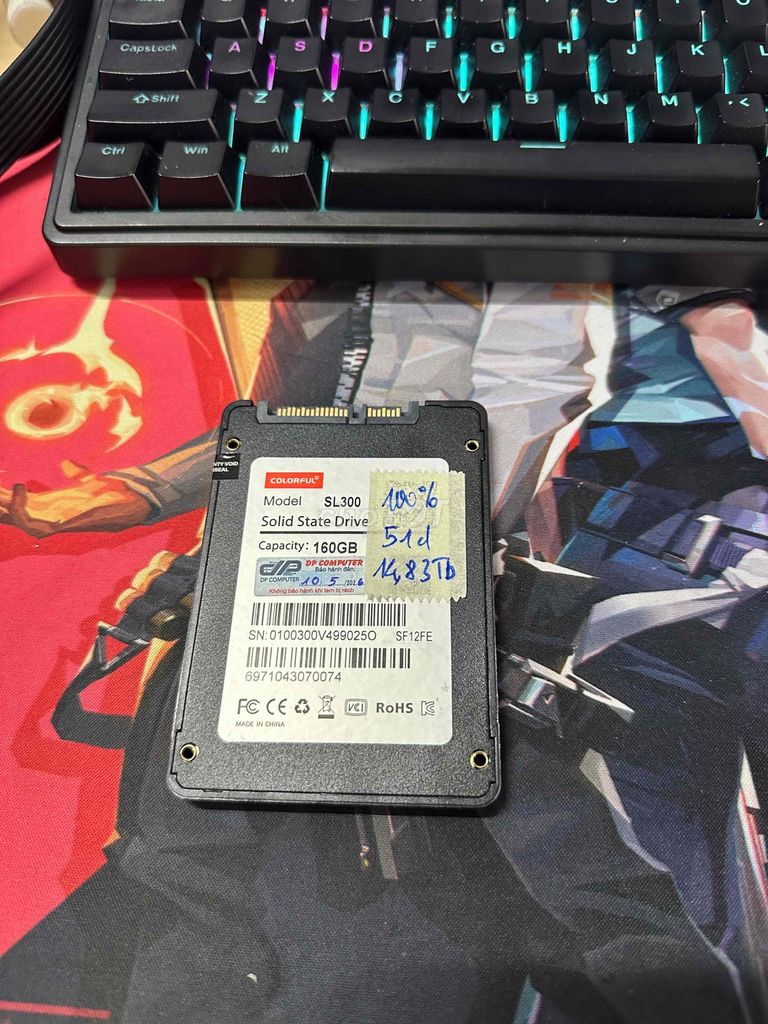 Ổ cứng SSD Colorful SL300 160GB sk100%. Mua bán Linh kiện (RAM, Card...) tại Quận Gò Vấp Tp Hồ Chí Minh được đăng bởi Tình Nguyễn hình 1