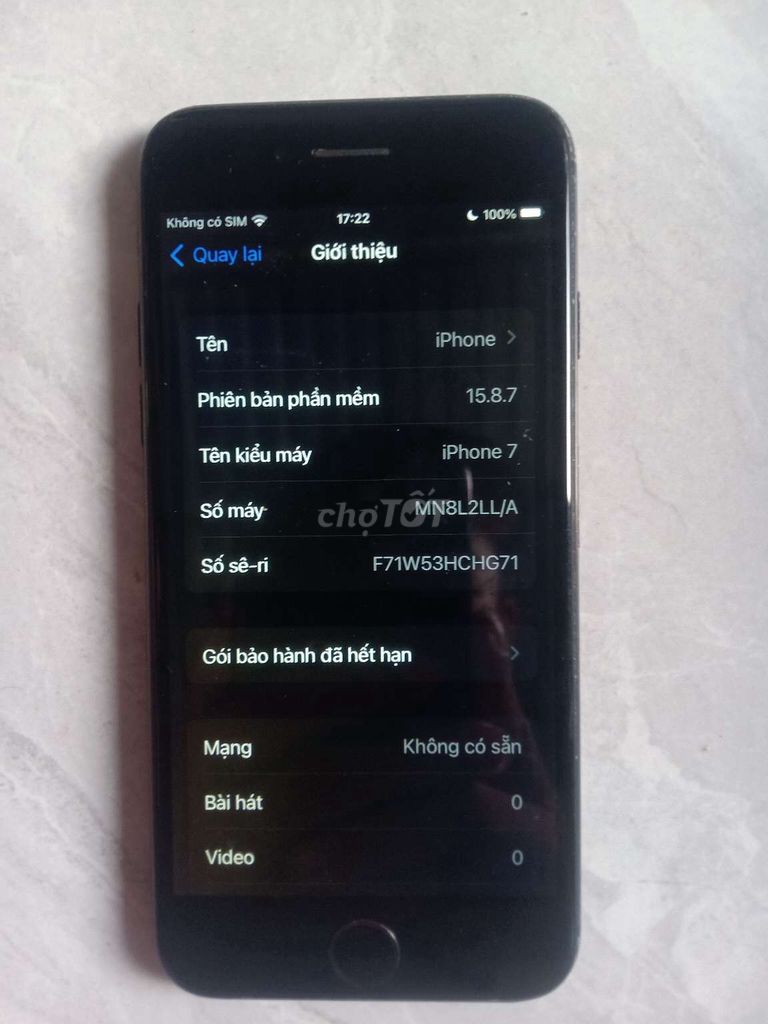 Apple iPhone 7 32GB Đen. Mua bán Điện thoại tại Huyện Cờ Đỏ Cần Thơ được đăng bởi Minh Hoà hình 1