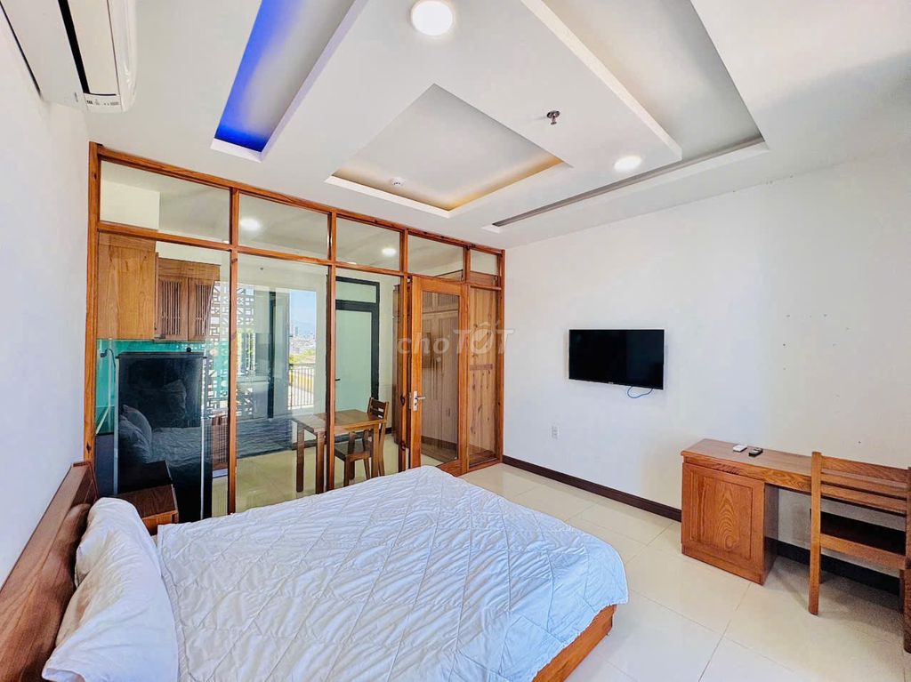 1br apartment w/ balcony near the beach – ha dac st