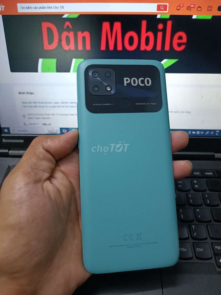 XIAOMI POCO C40 4GB.64GB PIN 6000 ZIN ĐẸP FULL CN