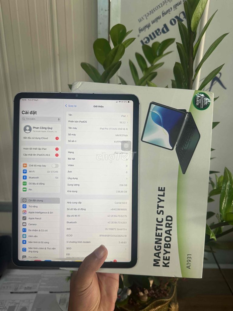 Apple iPad Pro 11 inch 256GB Bạc. Mua bán Máy tính bảng tại Thành phố Bắc Ninh Bắc Ninh được đăng bởi Phan Công Quý hình 1