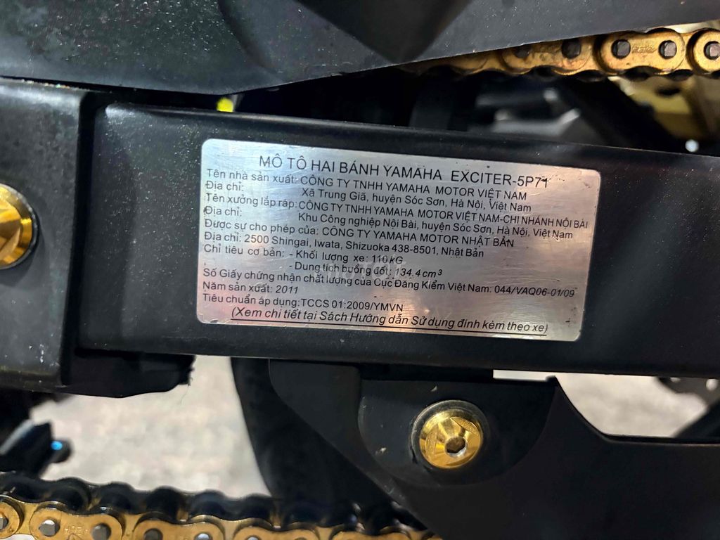 Yamaha Exciter-5P71 2011 Xanh trắng. Mua bán Xe máy tại Thị xã Bến Cát Bình Dương được đăng bởi Nguyễn Thế Vũ hình 3