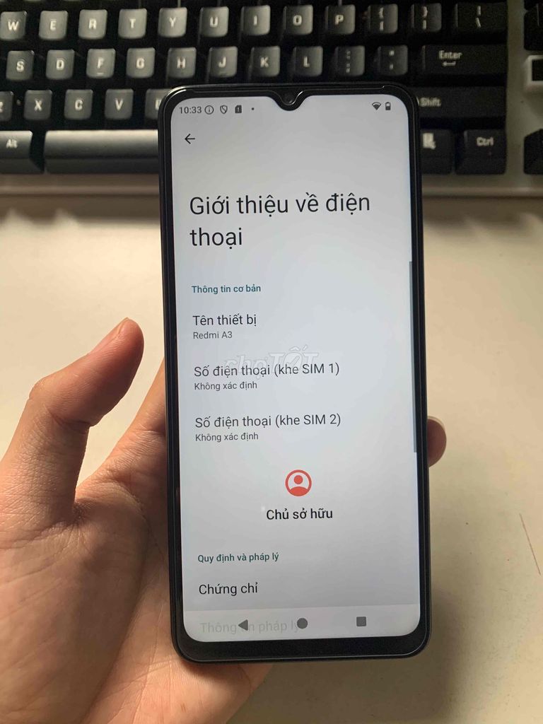 Xiaomi Redmi A3 64GB Đen. Mua bán Điện thoại tại Quận Thanh Khê Đà Nẵng được đăng bởi Anh hình 1
