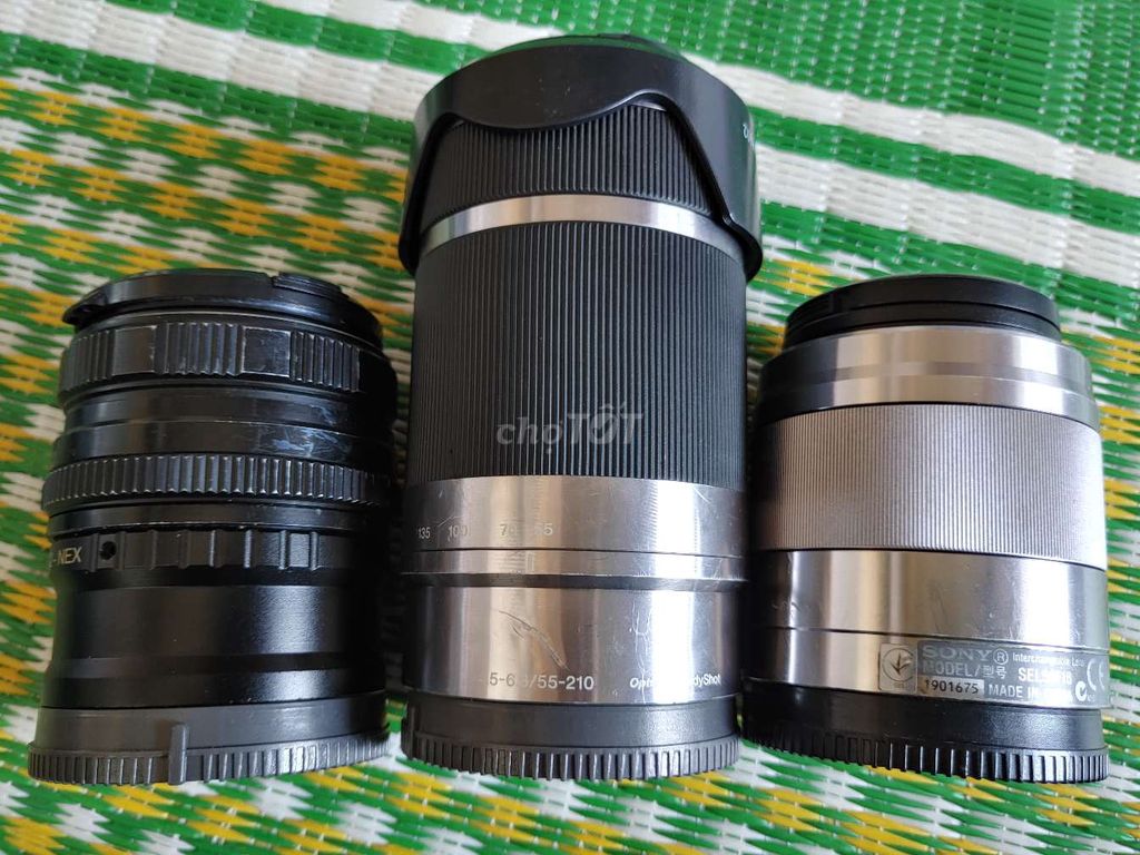 Lens sony Sel 50mm, 55-210mm, MF 58mm f2